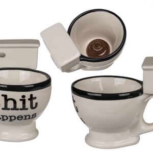 Kubek Kibel „Shit Happens” – Humorystyczny Kubek z Przesłaniem